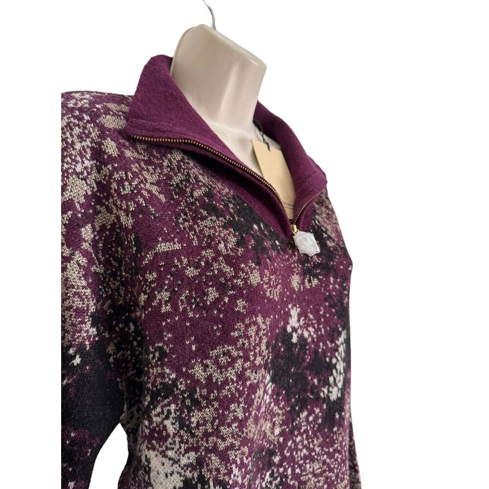 Scotch & Soda XL Wool Alpaca Blend Half-Zip Pullover Jacquard Sweater NEW - Picture 5 of 9